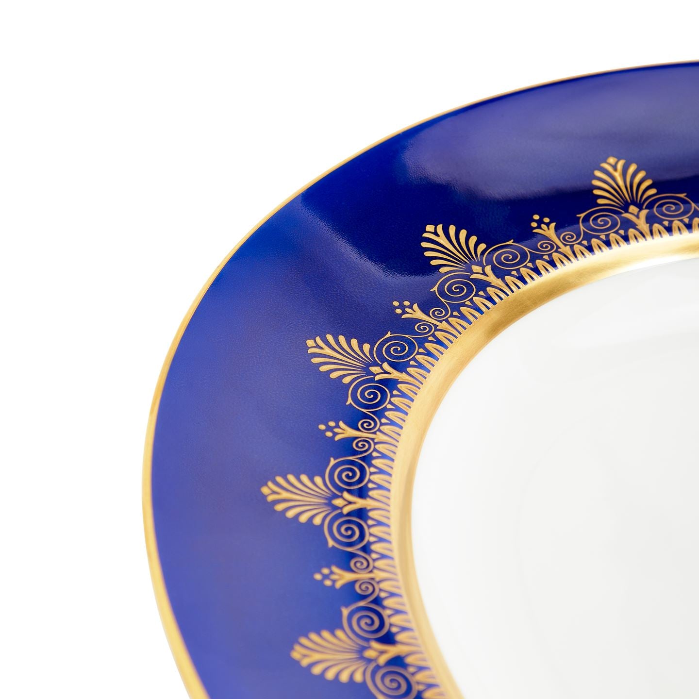 Anthemion Blue Oval Serving Dish