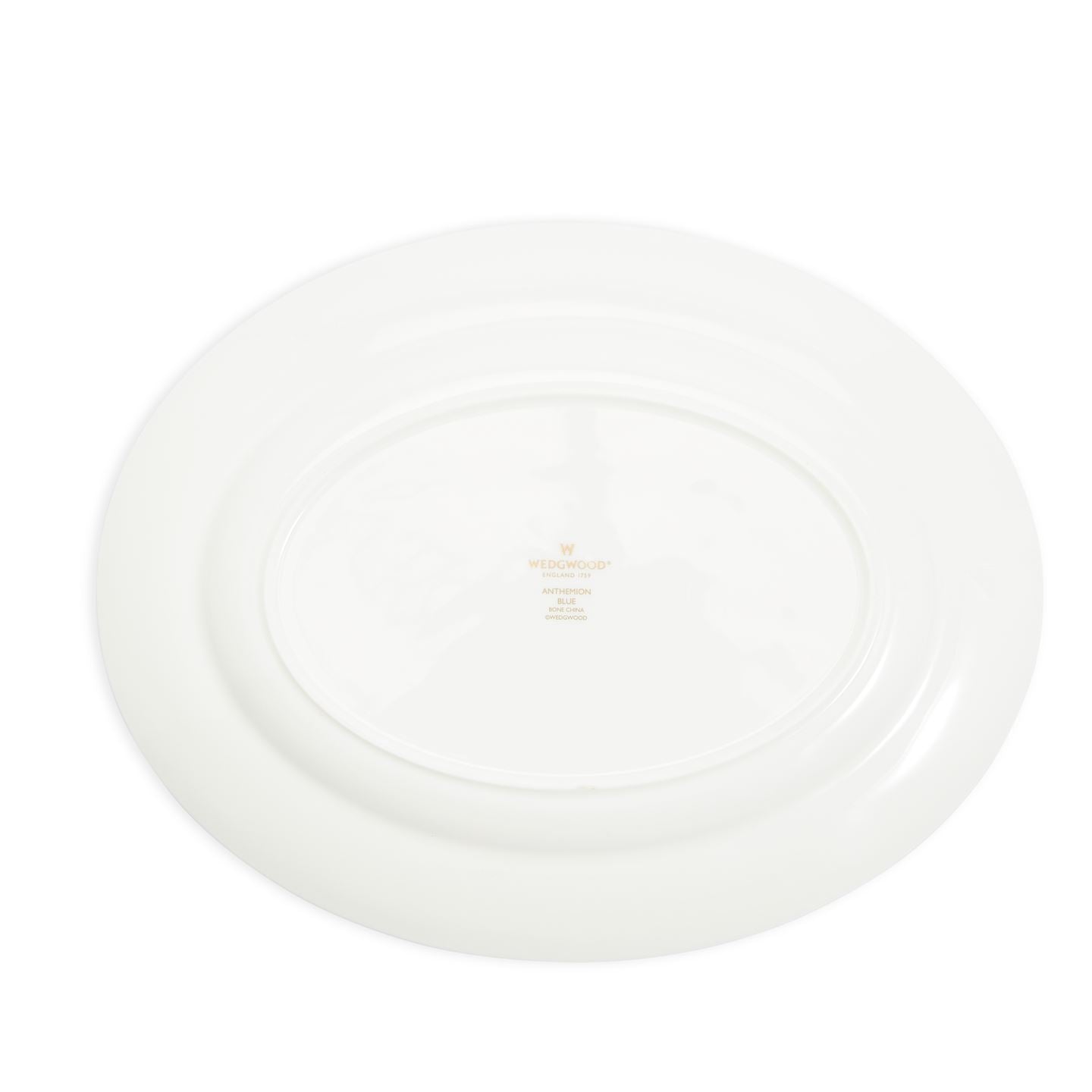 Anthemion Blue Oval Serving Dish