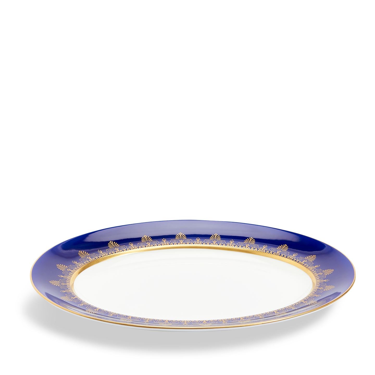 Anthemion Blue Oval Serving Dish