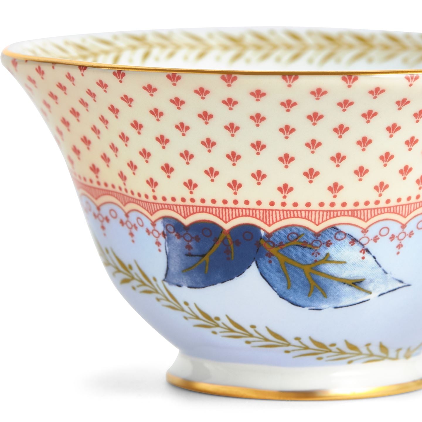 Butterfly Bloom Blue Teacup and Saucer
