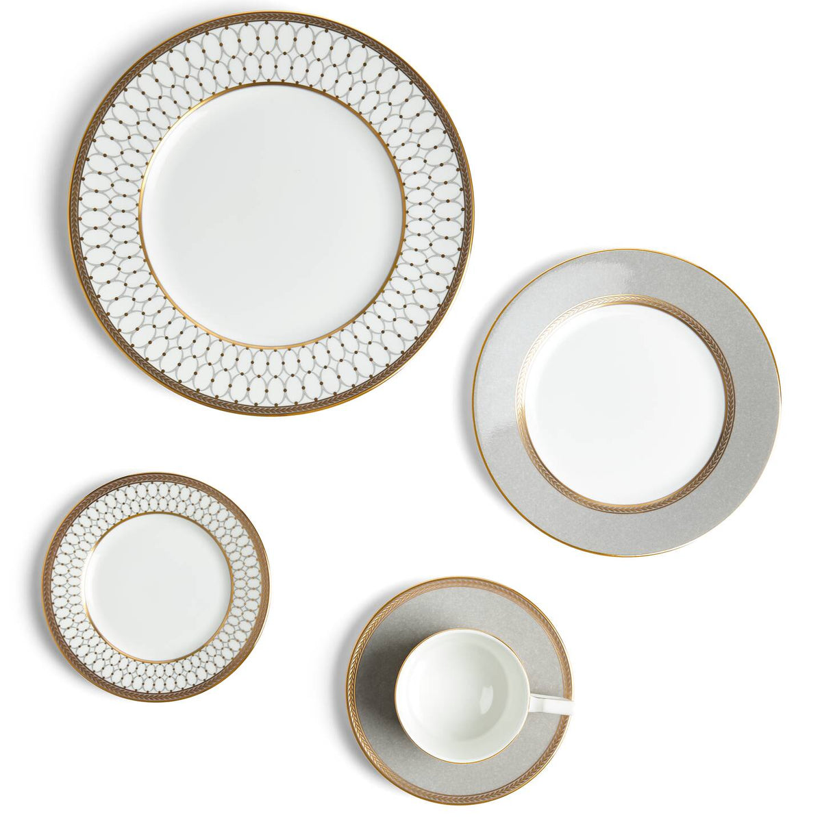 Renaissance Grey 5 Piece Dinner Set