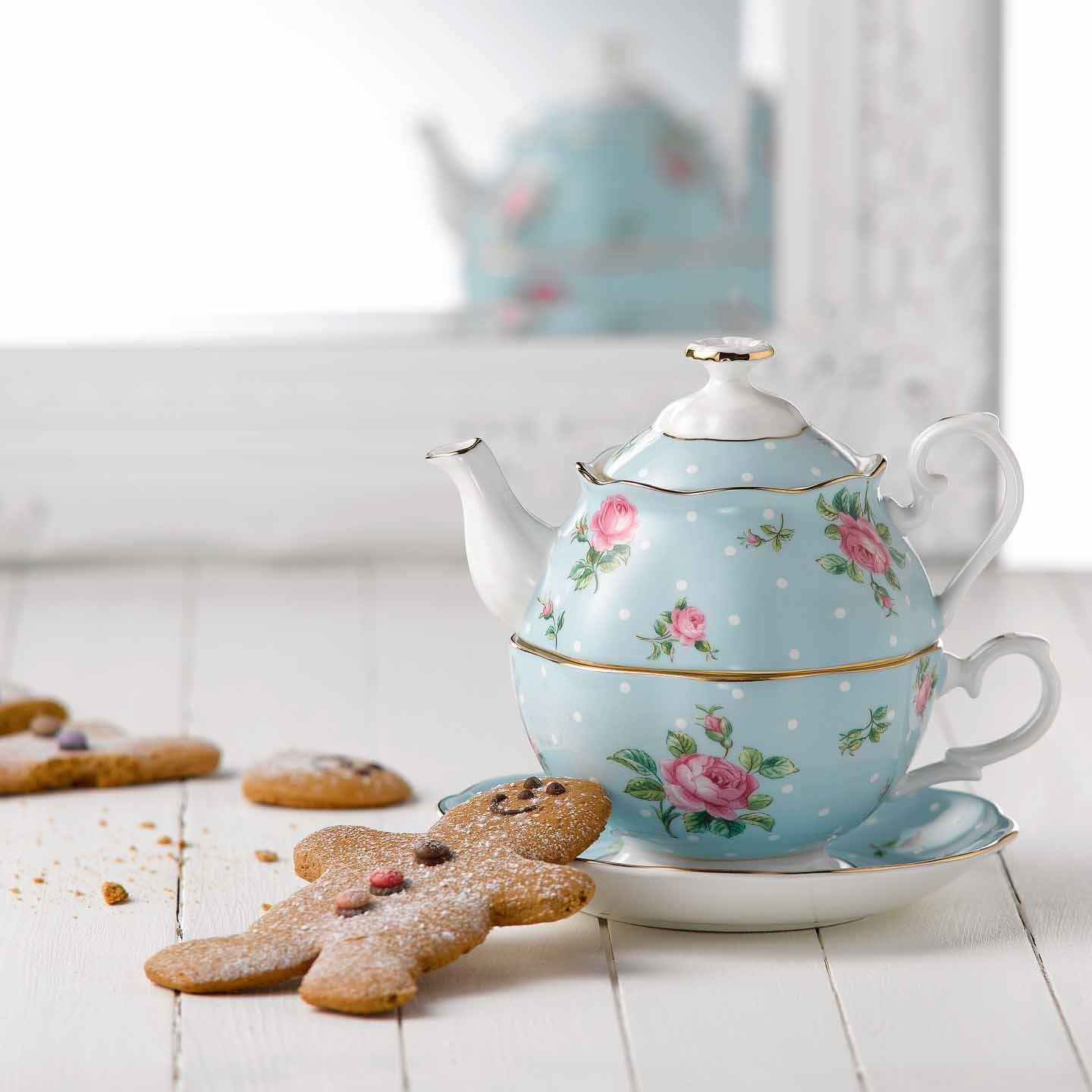 Royal Albert Polka Blue Tea for One