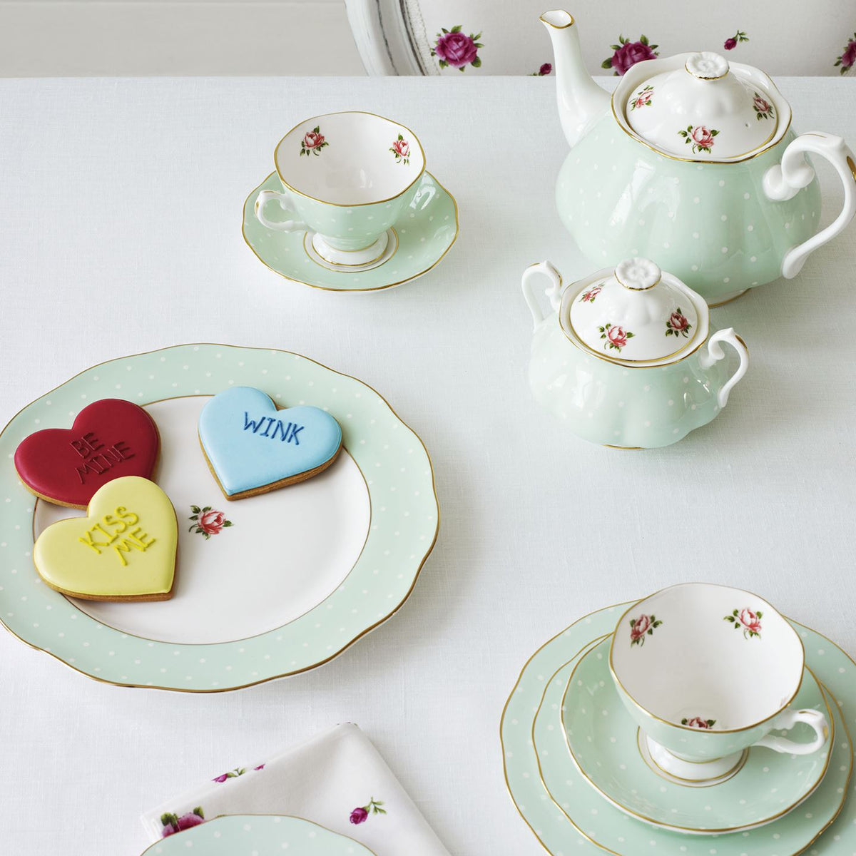 Royal Albert Polka Rose 3 Piece Set | Wedgwood