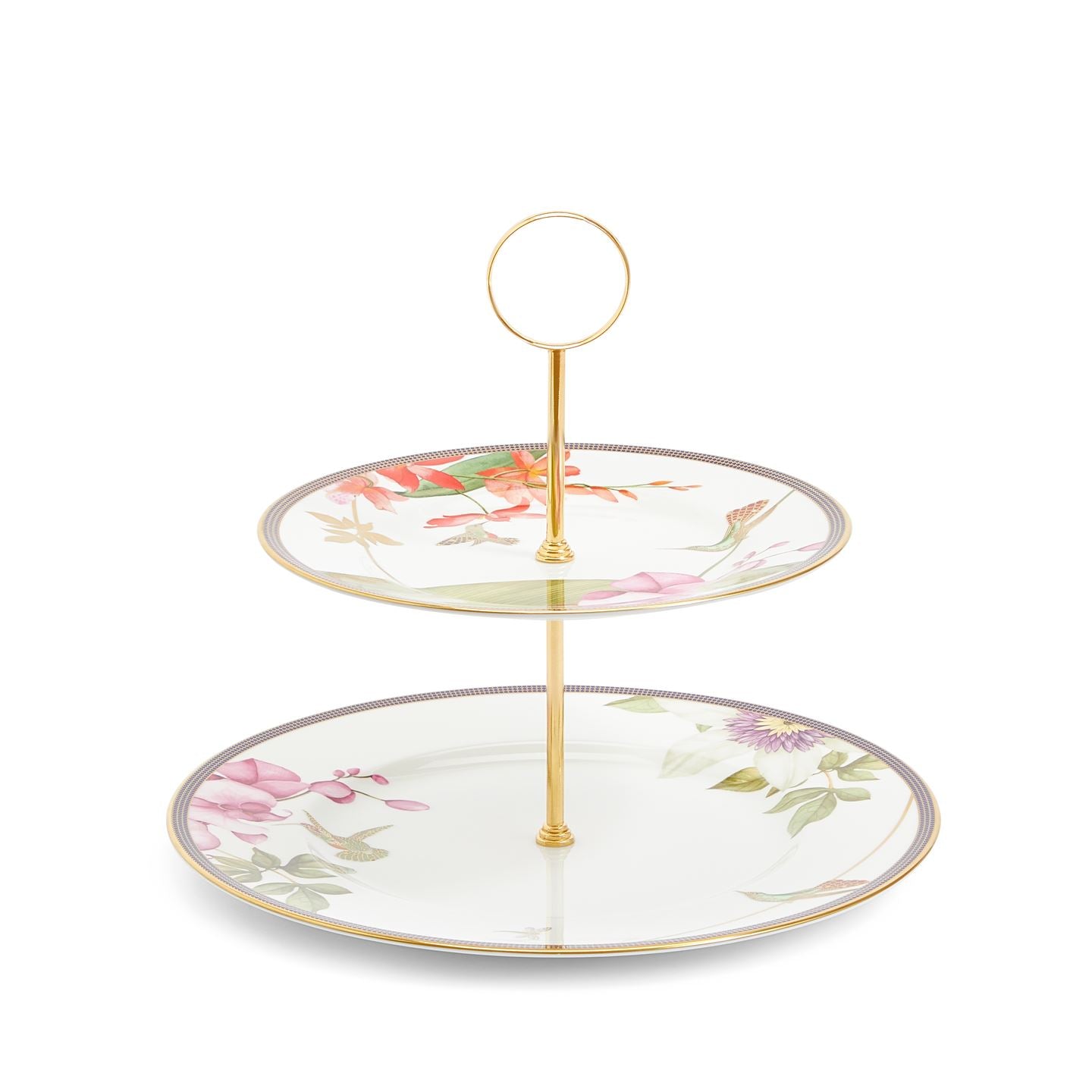 Hummingbird 2 Tier Cake Stand