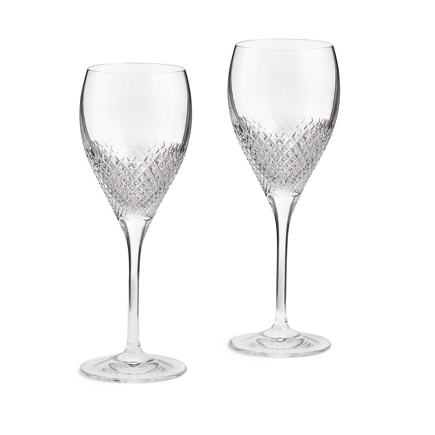 Vera Wang Diamond Mosaic Goblet, Set of 2 | Wedgwood