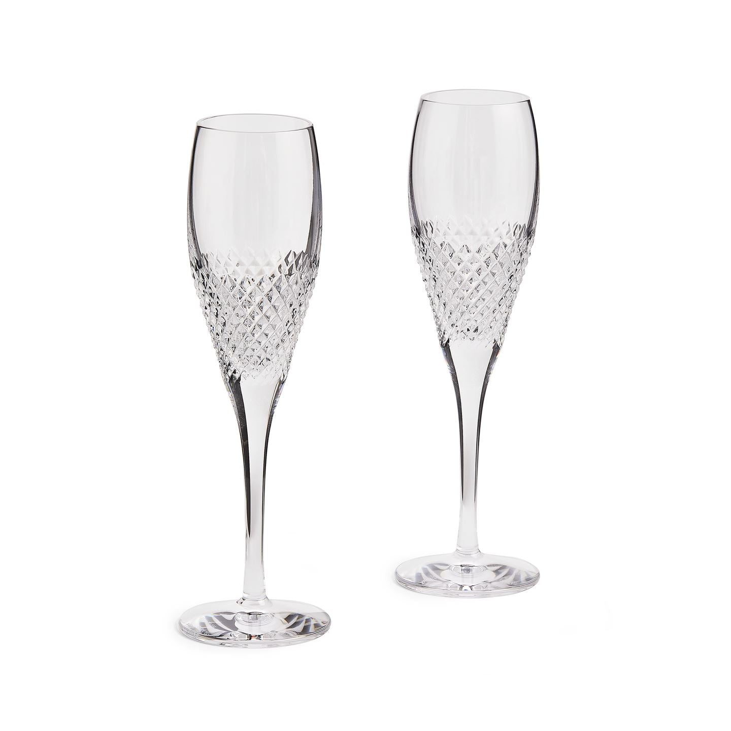 Vera Wang Diamond Mosaic Flute Pair, Set of 2