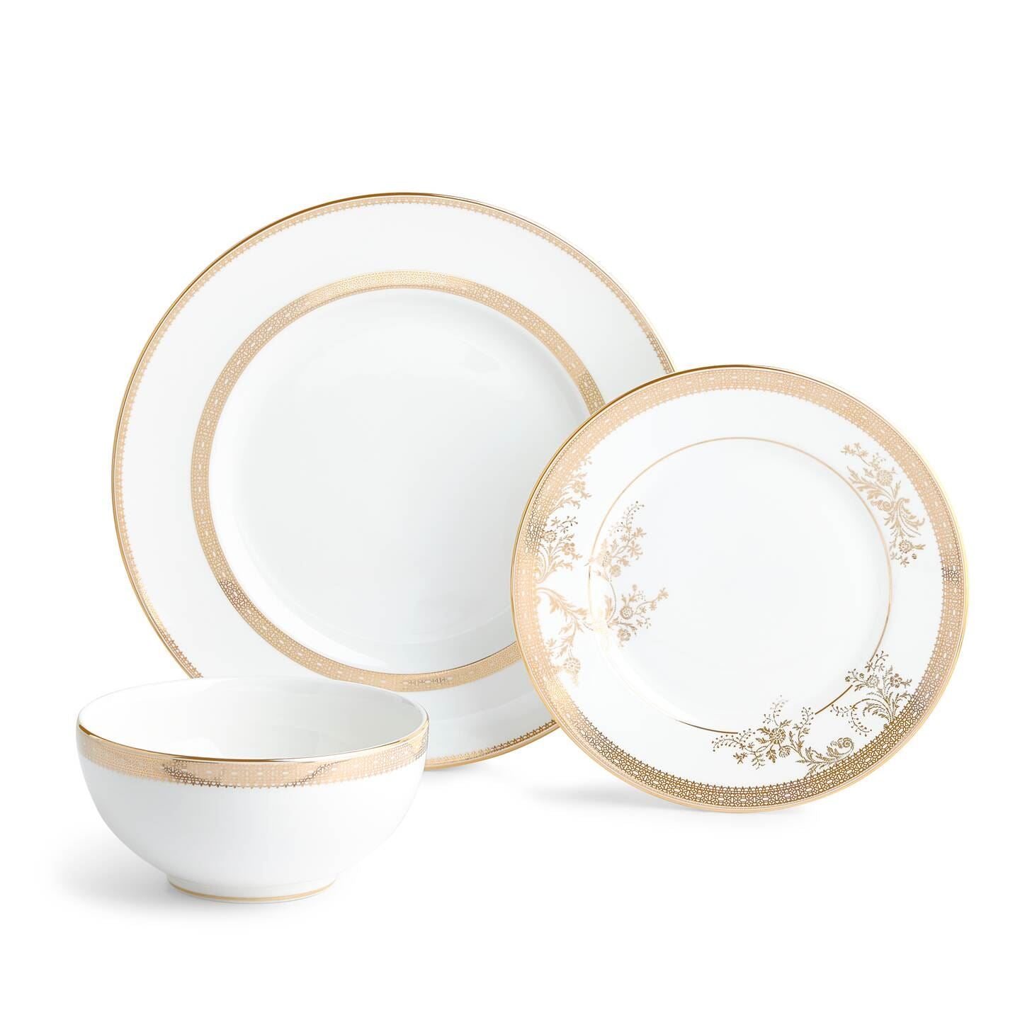 Vera Wang Lace Gold 12 Piece Set | Wedgwood