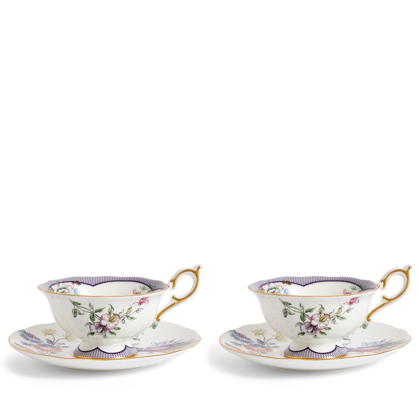 Fortune Teacup & Saucer Set Of 2