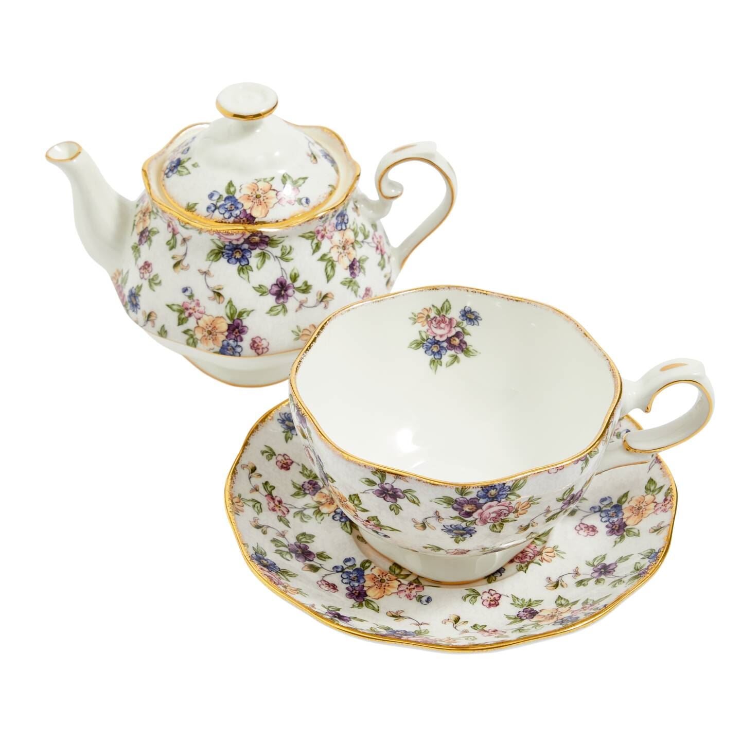 100 Years Tea for One 500ml English Chintz 1940 | Wedgwood