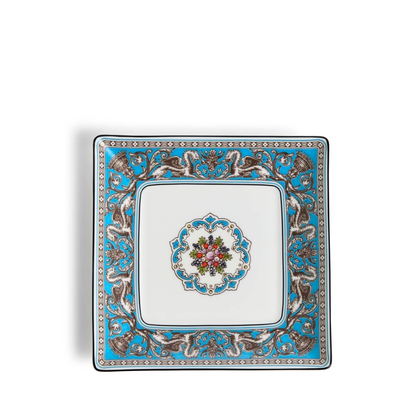 Florentine Turquoise Square Tray