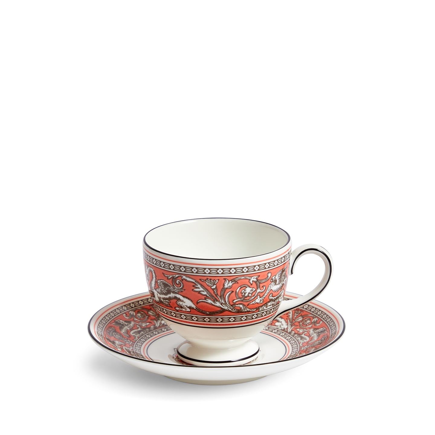 Florentine Fuchsia Teacup Saucer | Wedgwood