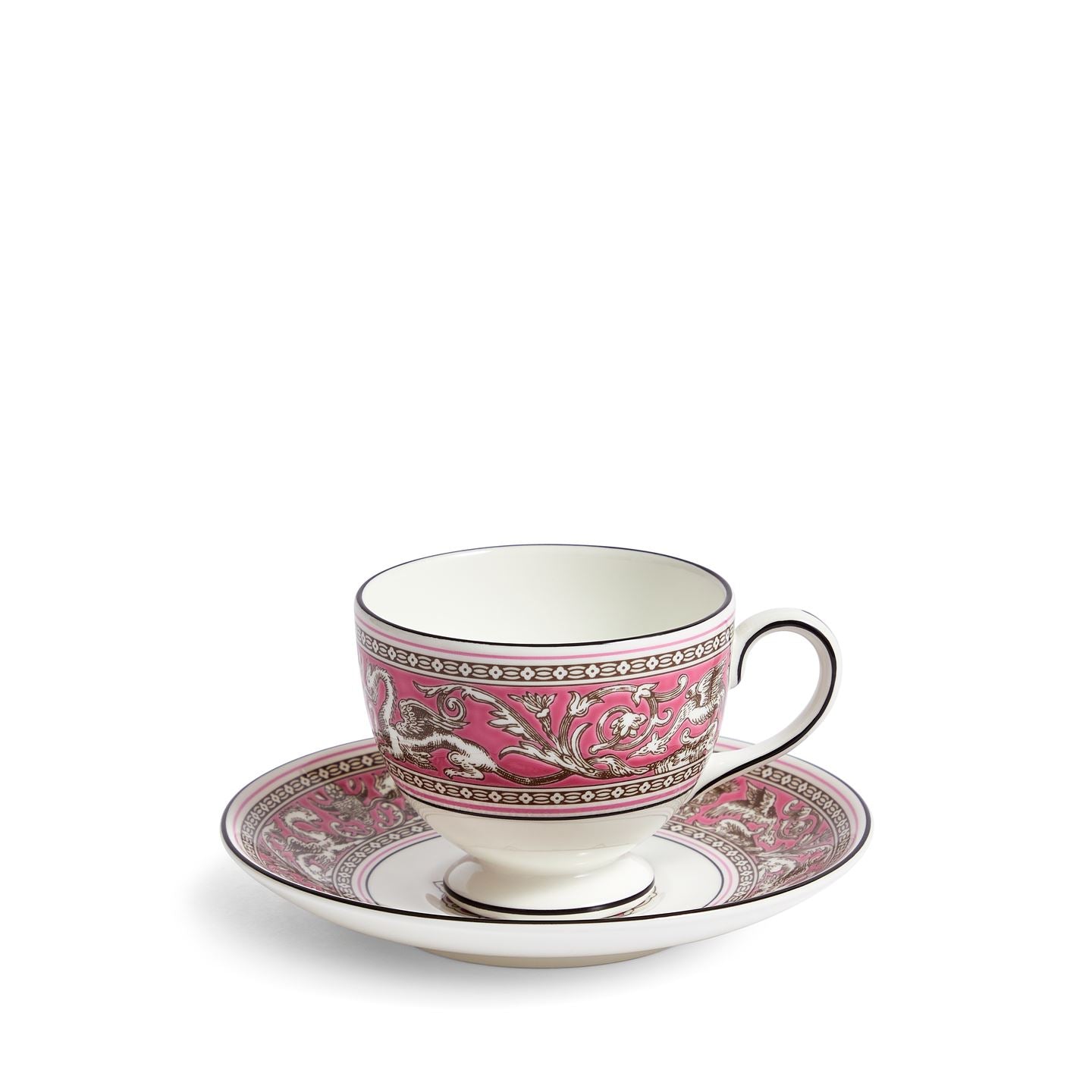 Florentine Fuchsia Teacup Saucer | Wedgwood