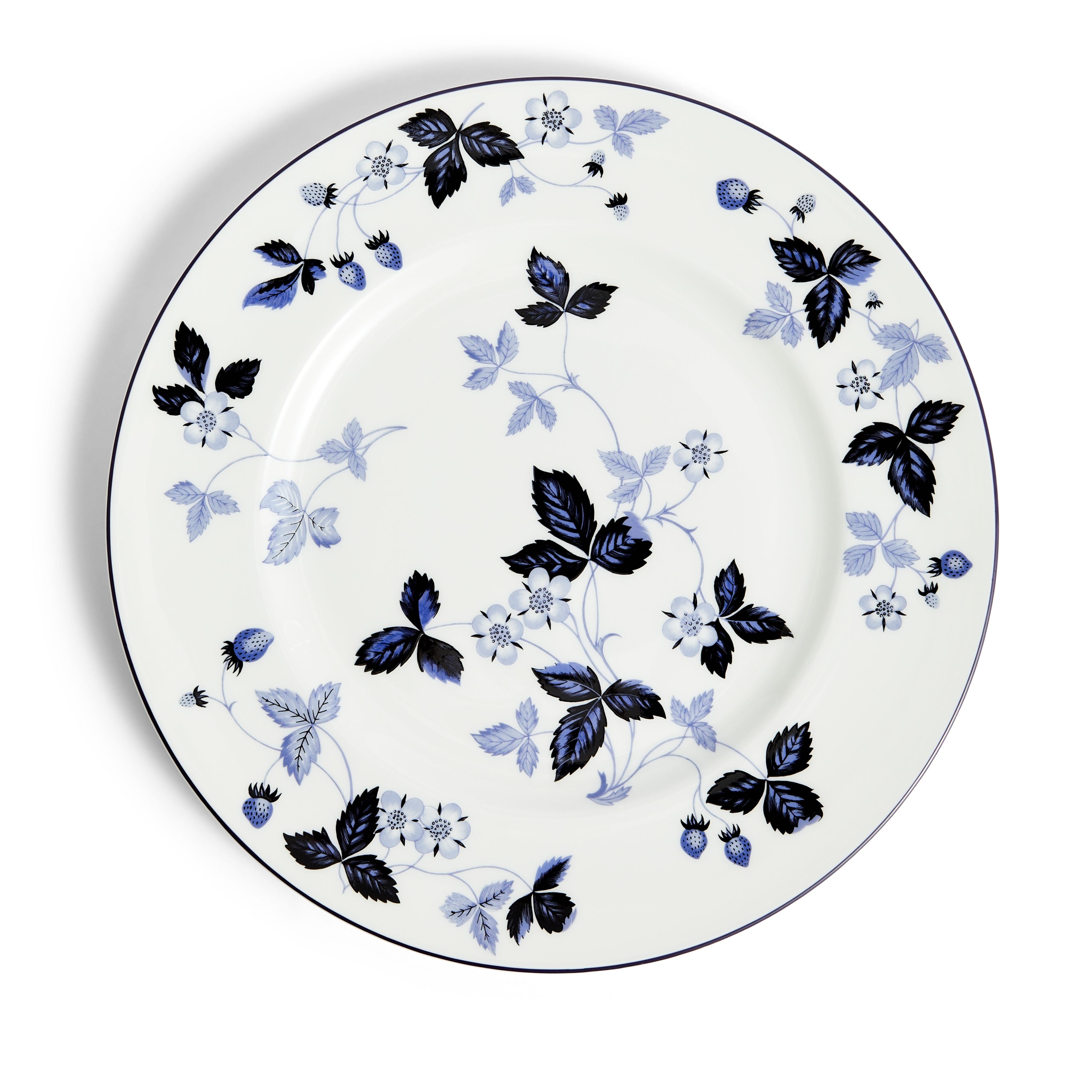 Wild Strawberry Inky Blue Dinner Plate | Wedgwood