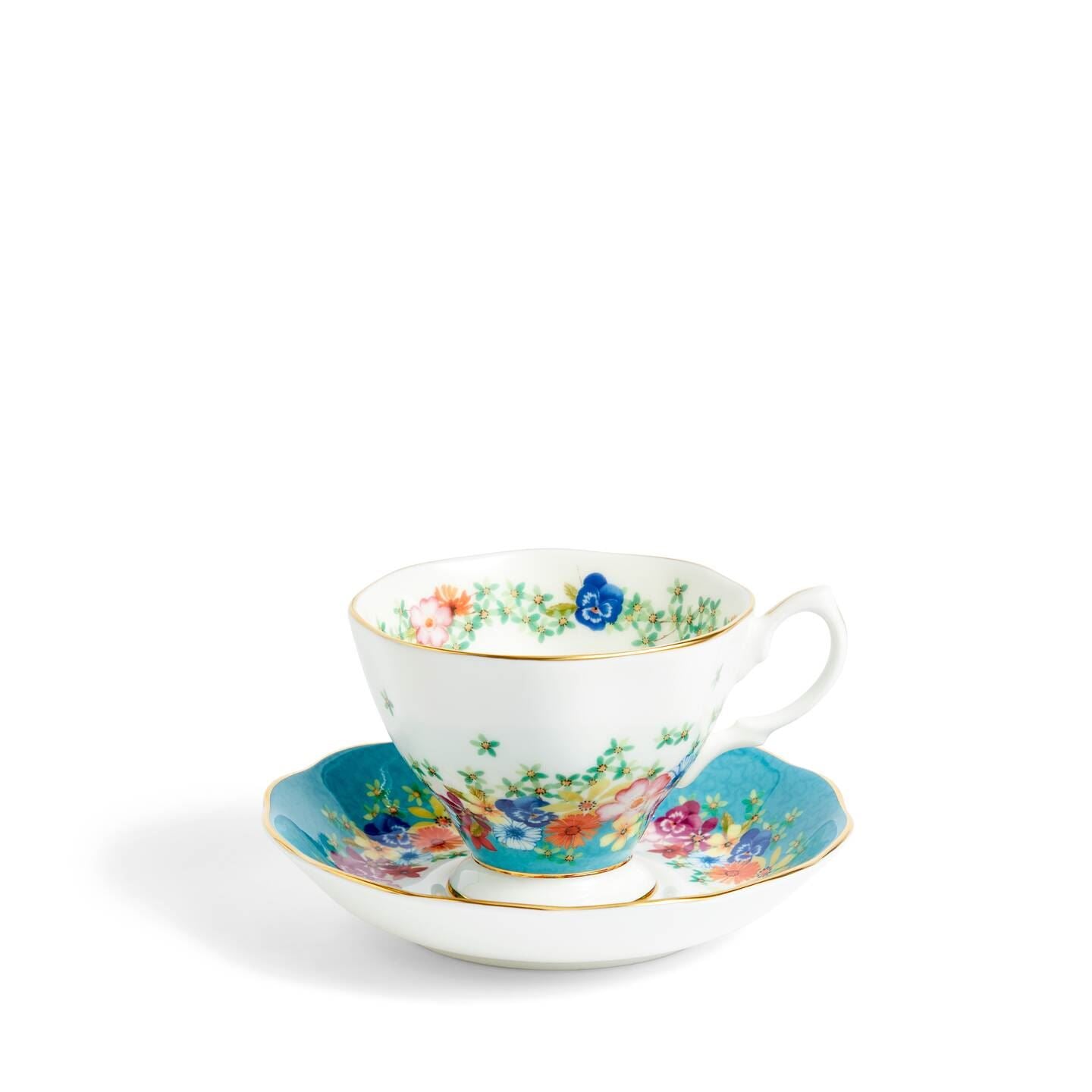 100 Years Teacup & Saucer, Florence 1940