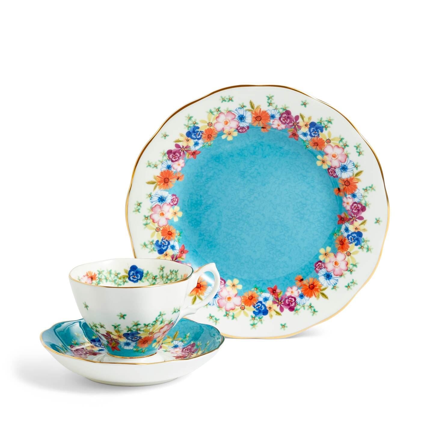 Royal Albert 100 Years of Royal Albert 1940 English Chintz 3 Piece