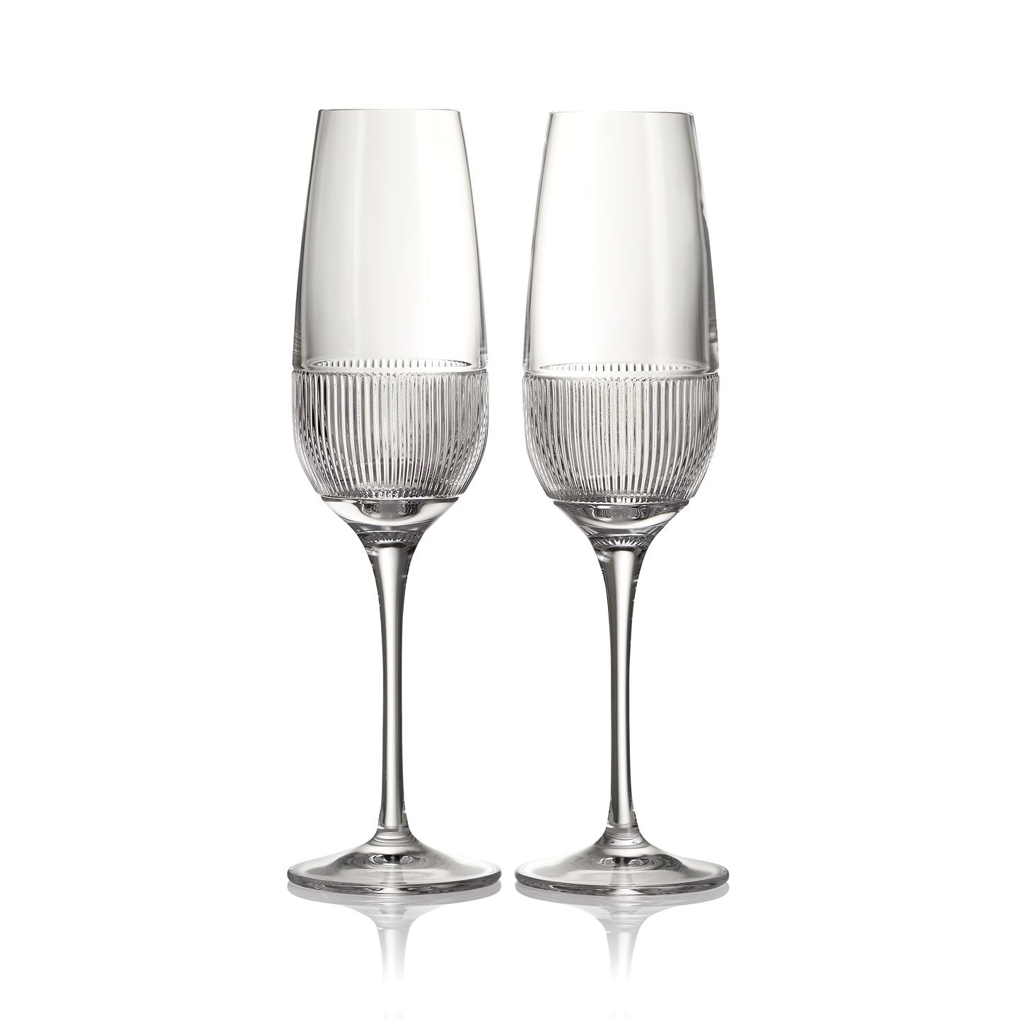 Helia Flute Glass Pair