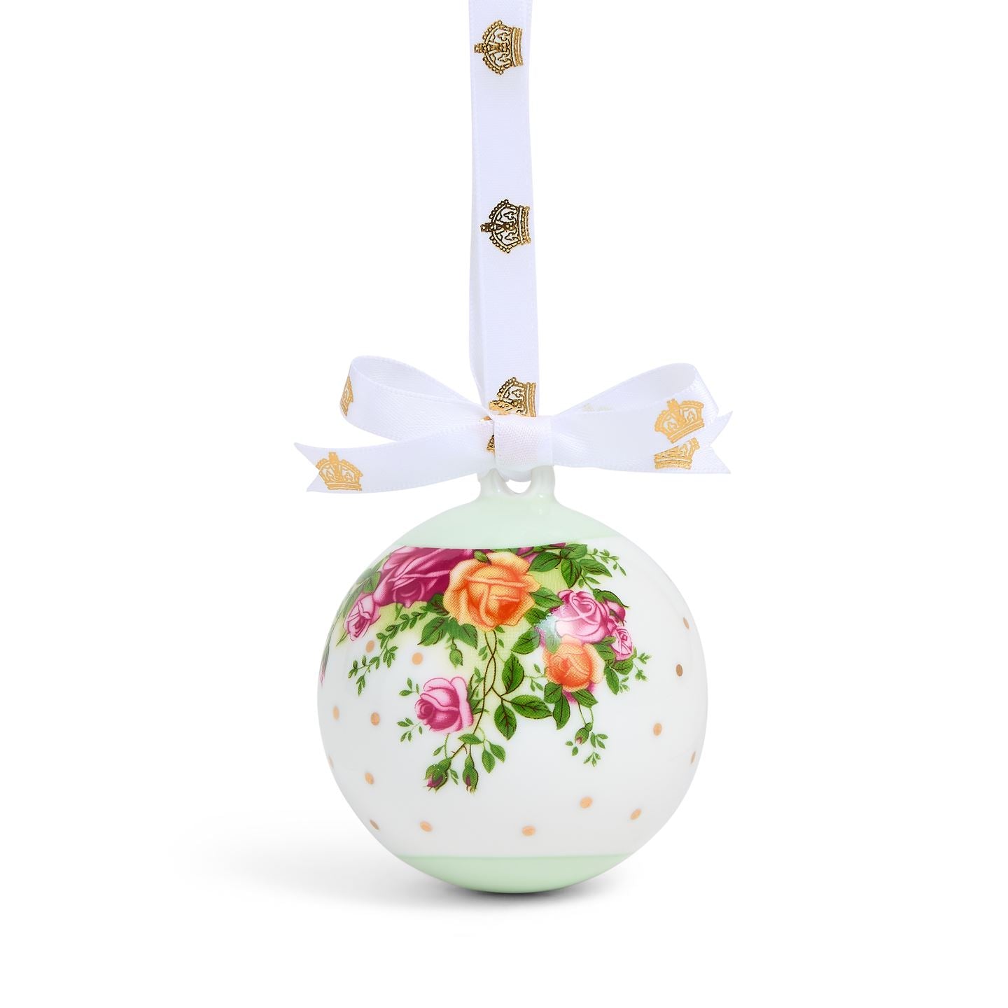Old Country Roses Christmas Hanging Ornament Bauble