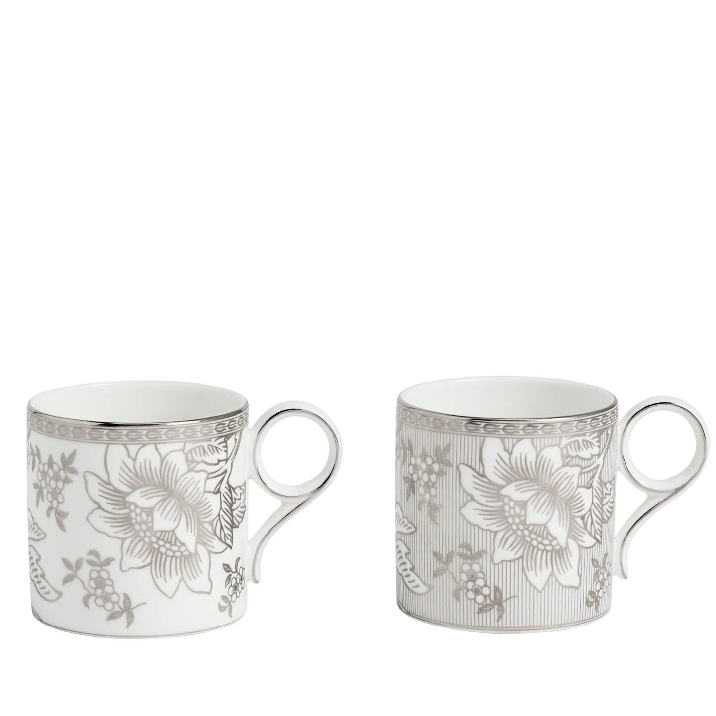 Silver Tonquin Mug Set of 2