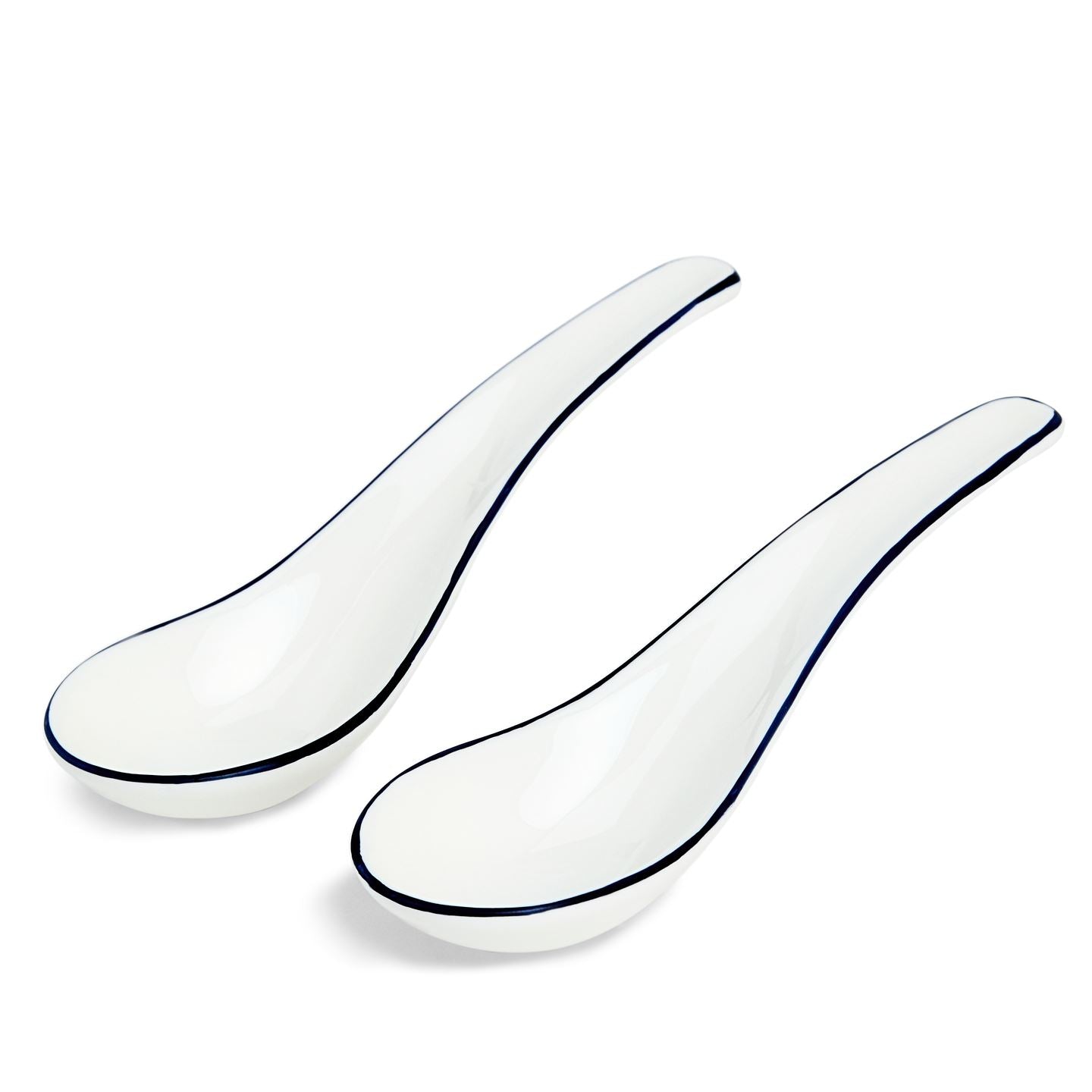 Gio Blue Chinese Spoons Set Of 2