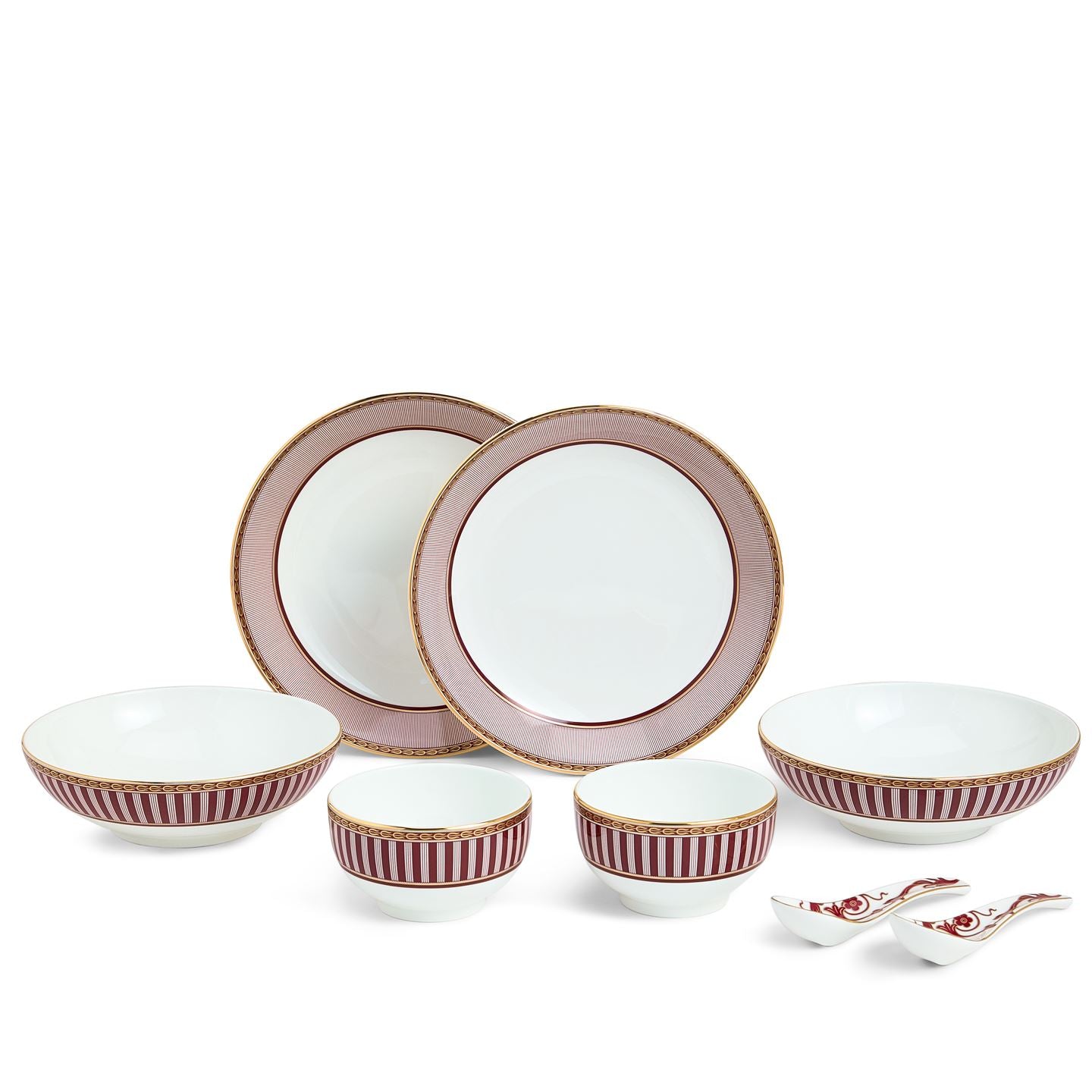 Red Splendour Dinnerware 8 Piece Set