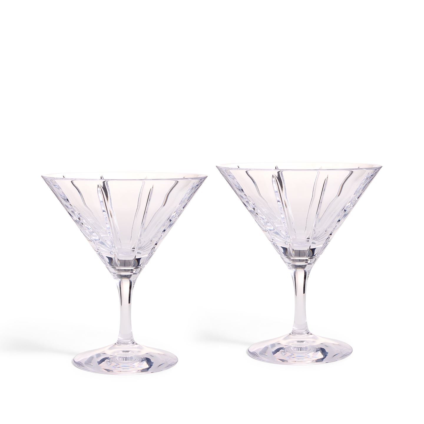 Vera Wang Luxe Graphite Small Martini Glass Set of 2