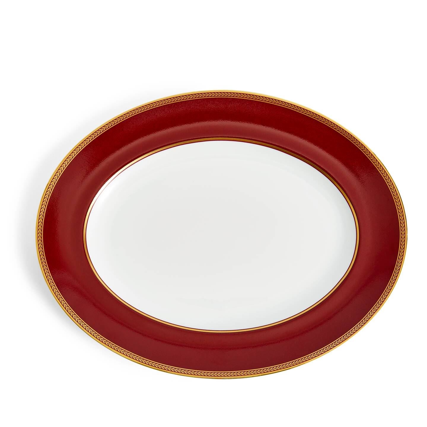 Renaissance Red Oval Platter
