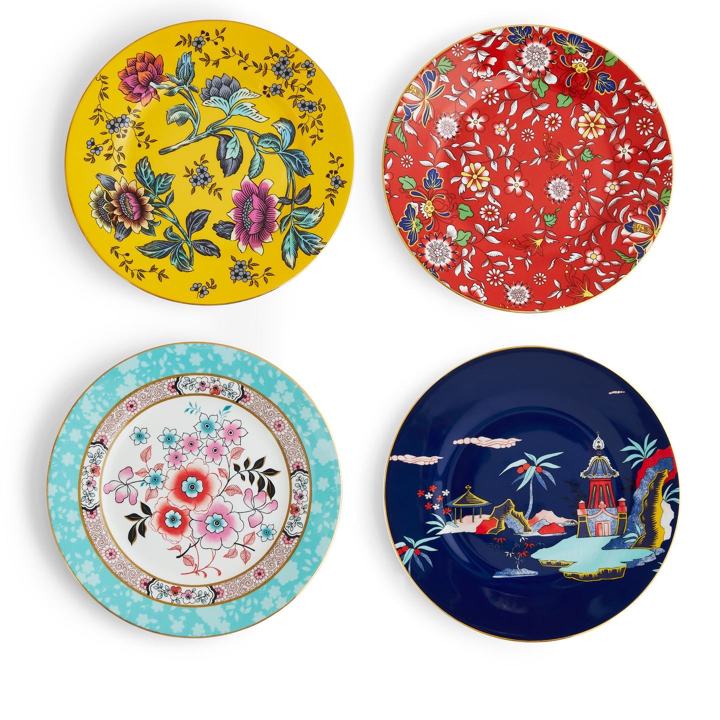 Wonderlust Plates, Set of 4 | Wedgwood