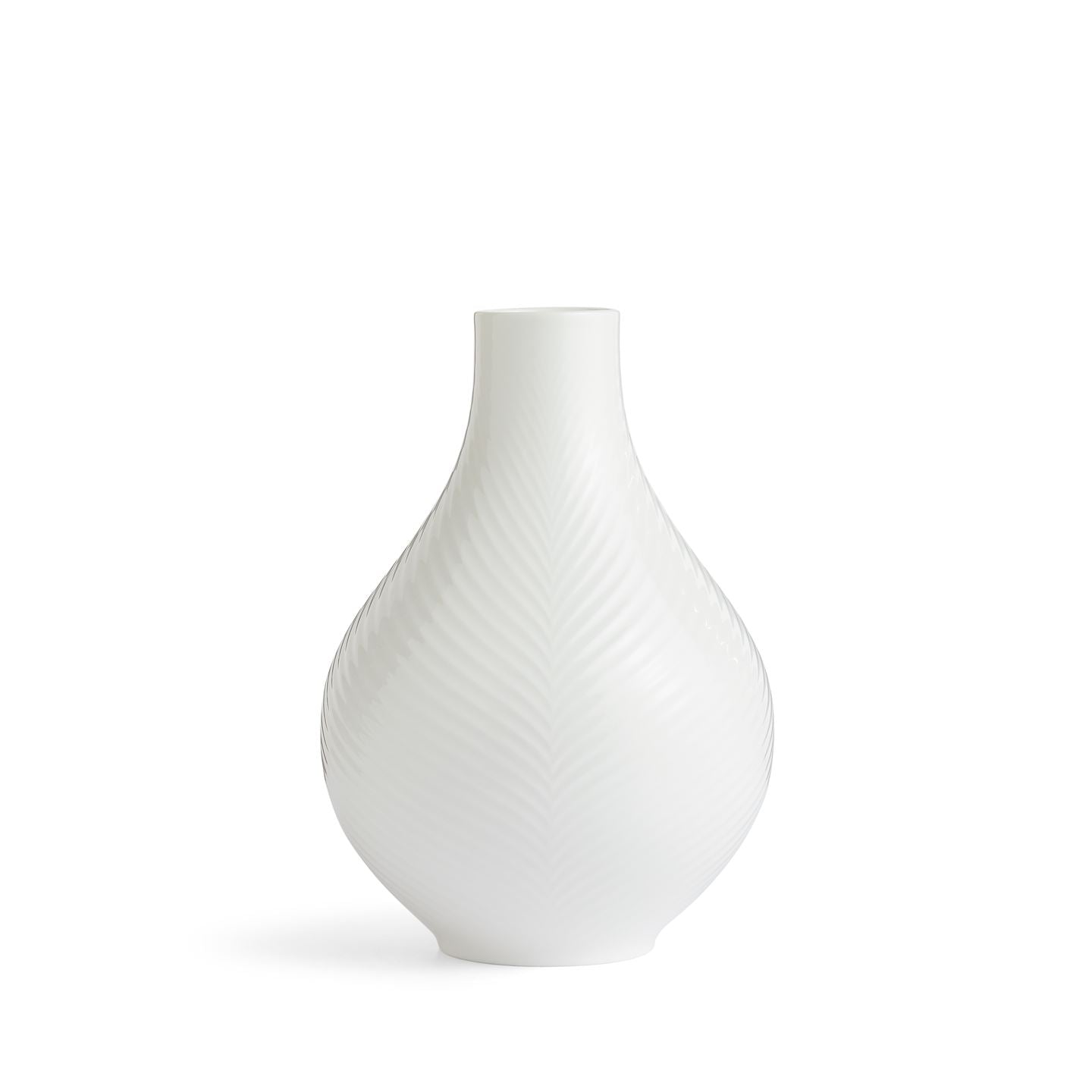 White Folia Bulb Vase | Wedgwood
