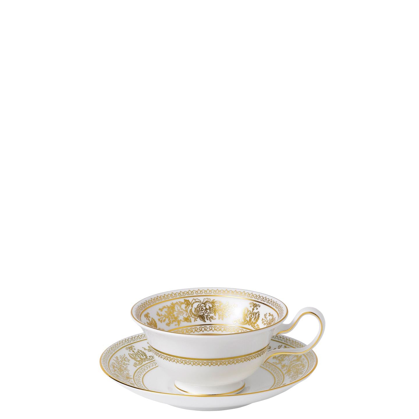 Prestige Gold Columbia Peony Cup and Saucer