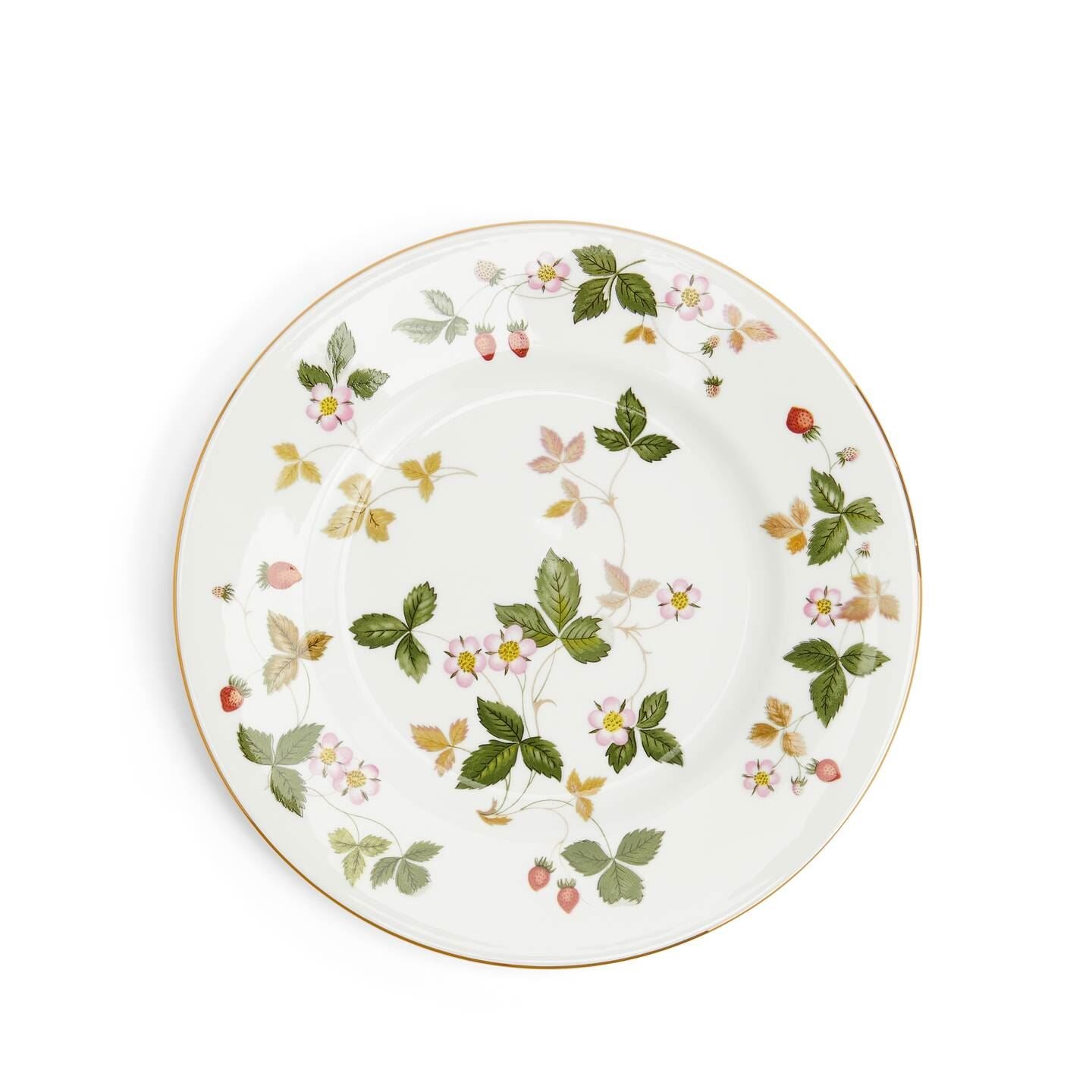 Wild Strawberry Gold Large Side Plate | Wedgwood