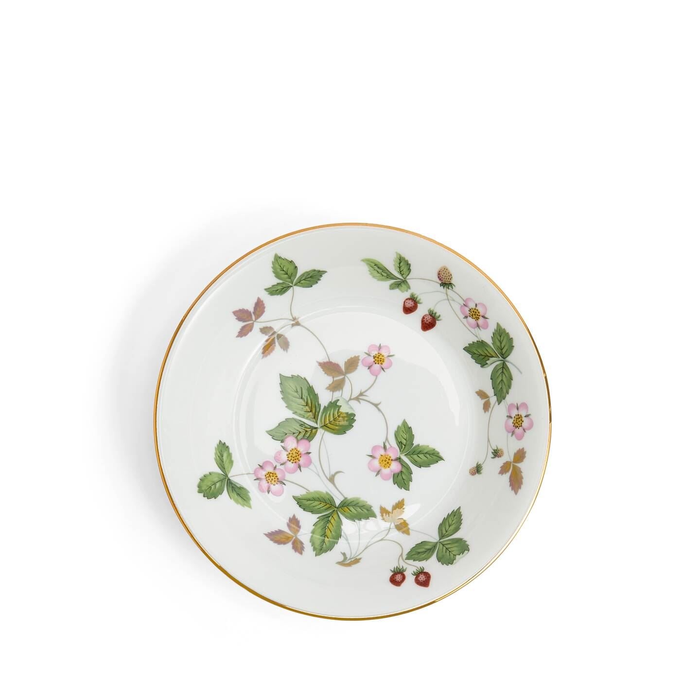 Wild Strawberry Gold Fruit Saucer