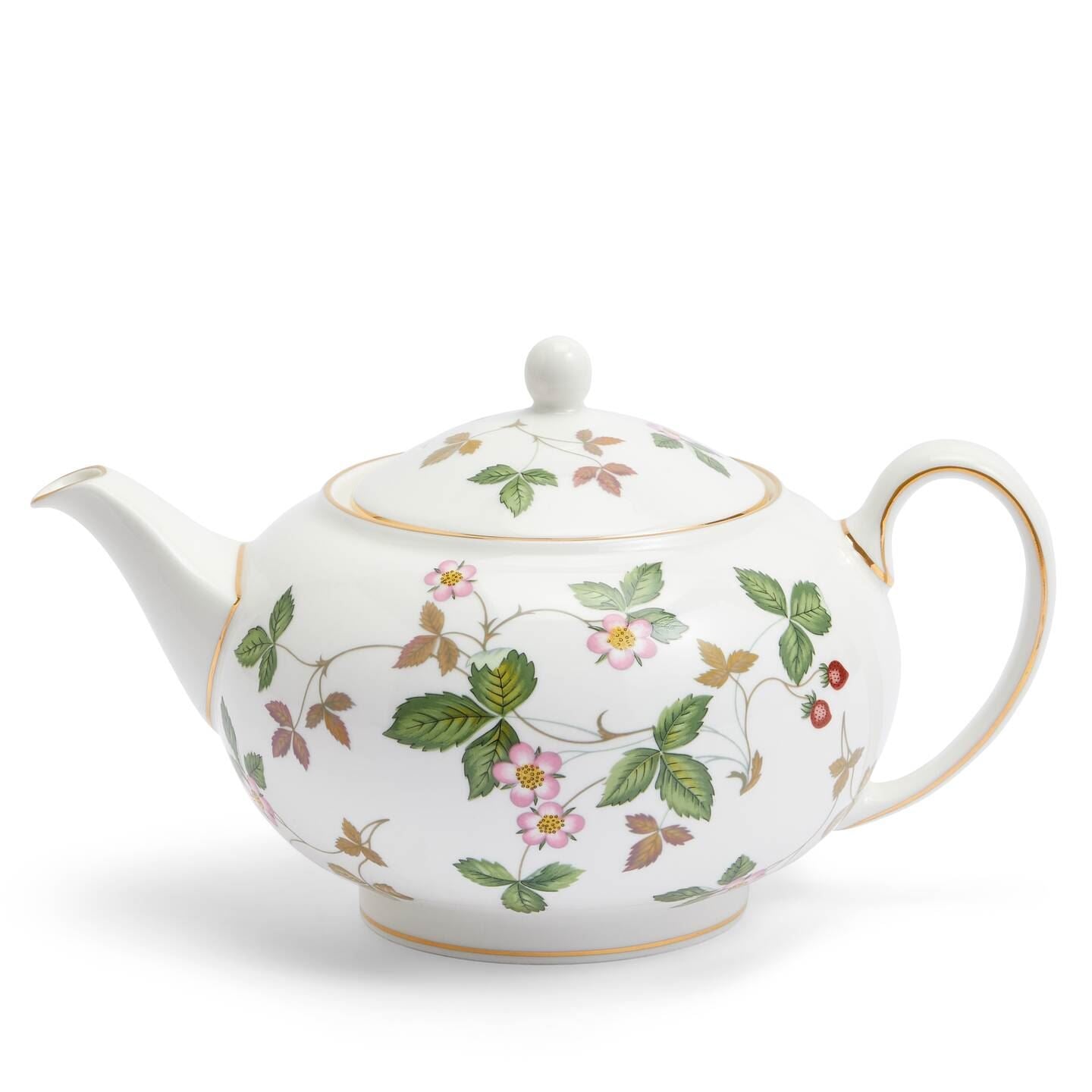 Wild Strawberry Gold Large Teapot | Wedgwood