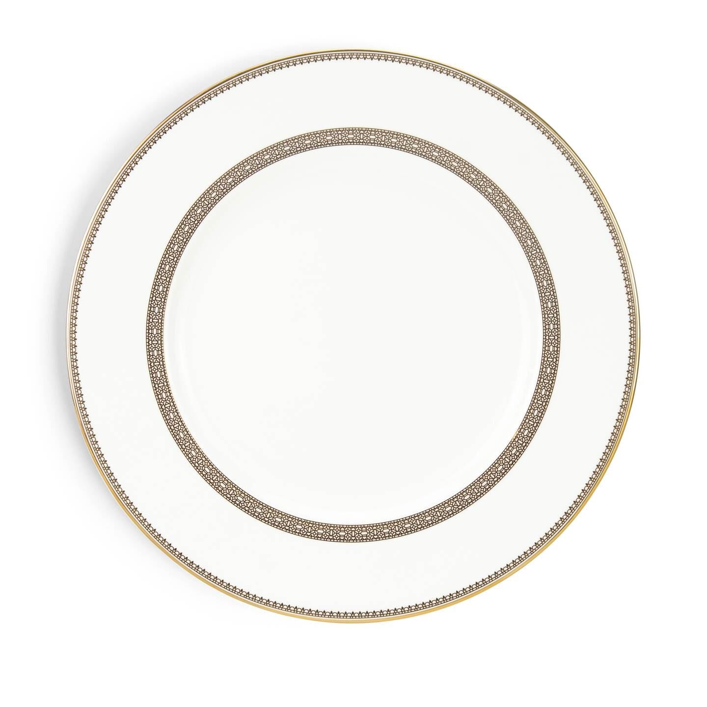 Vera Wang Lace Gold Dinner Plate