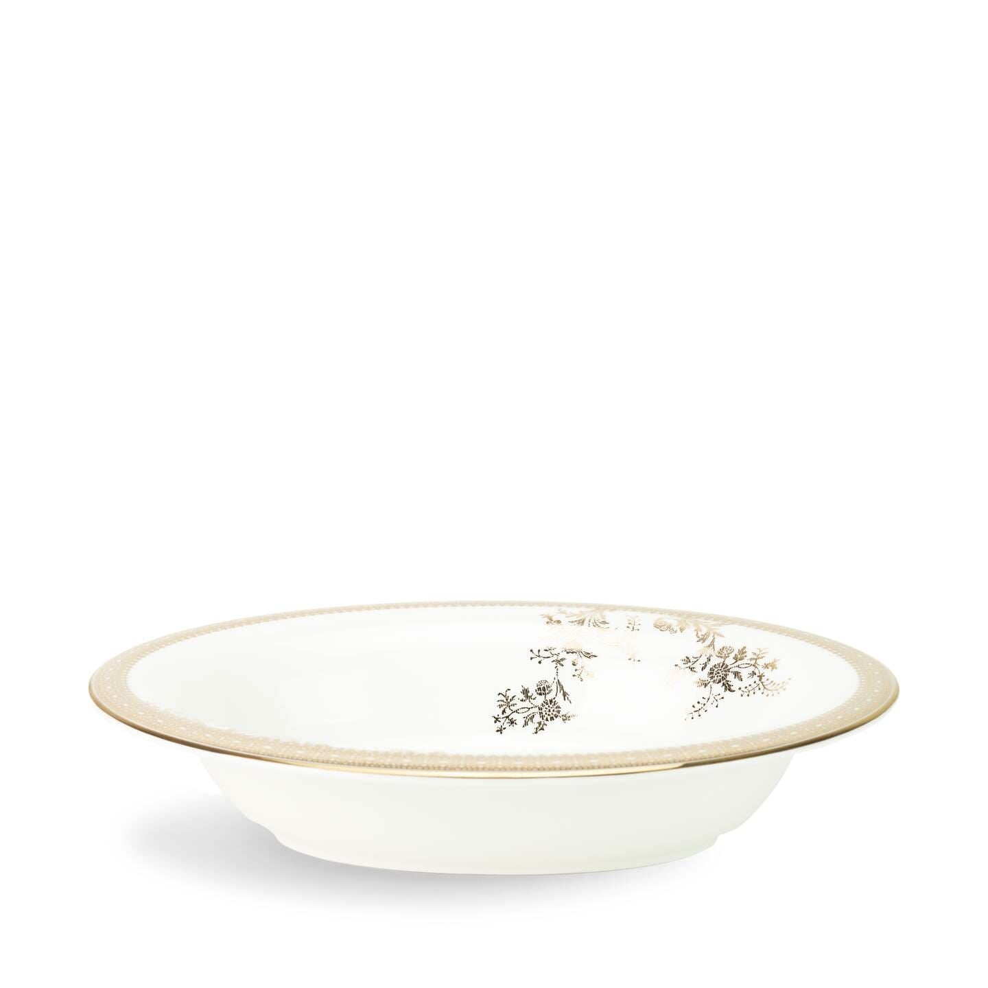 Vera Wang Lace Gold Open Vegetable Dish