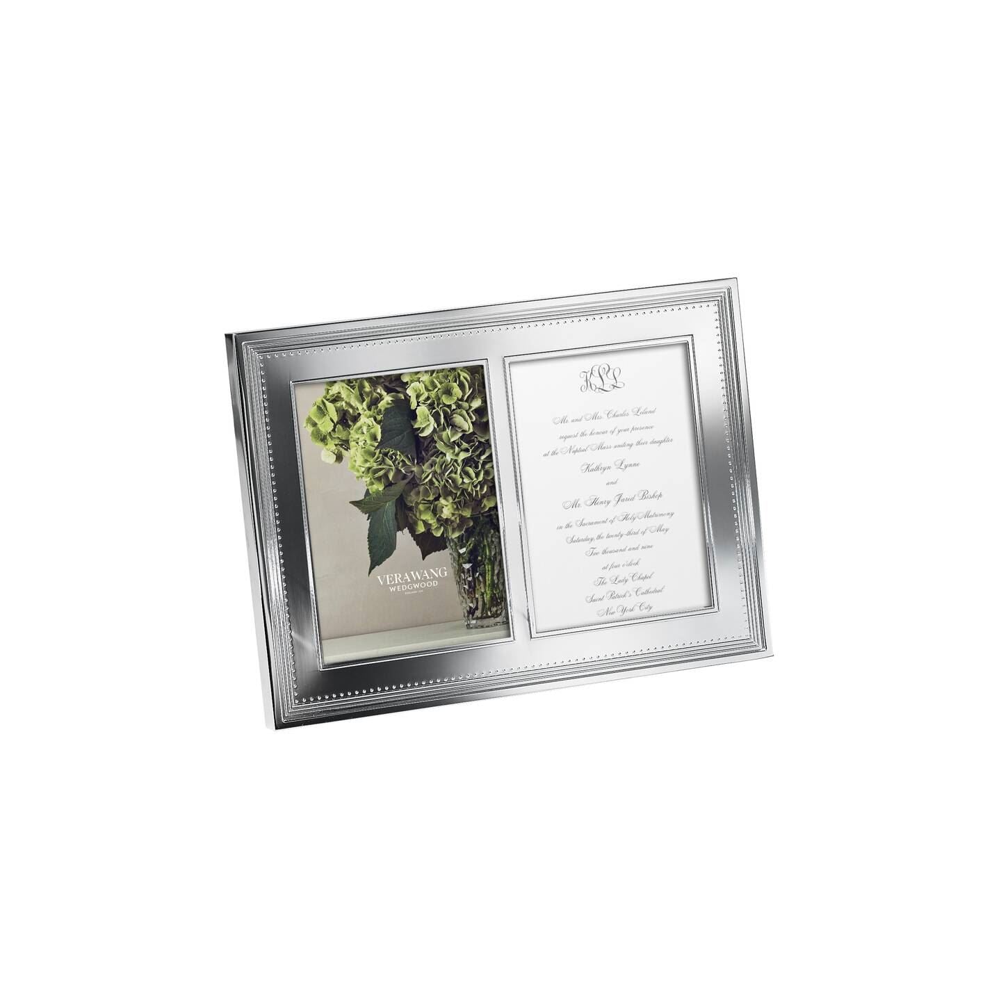 Vera Wang Grosgrain Double Invitation Photo Frame (Photo: 5x7inch