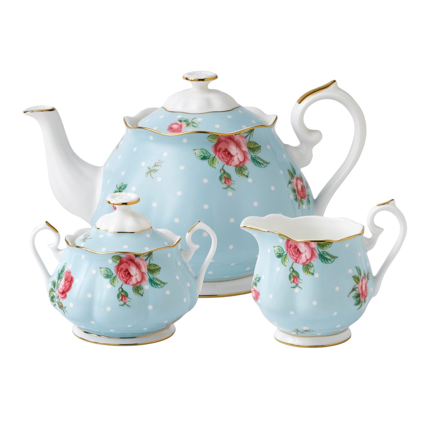 Royal Albert Polka Blue 3 Piece Set