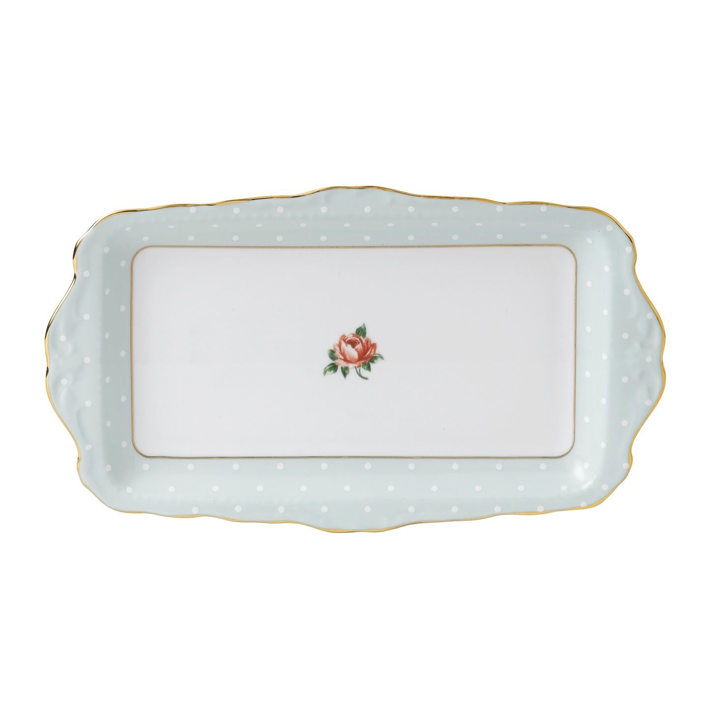 Royal Albert Polka Rose Vintage Sandwich Tray