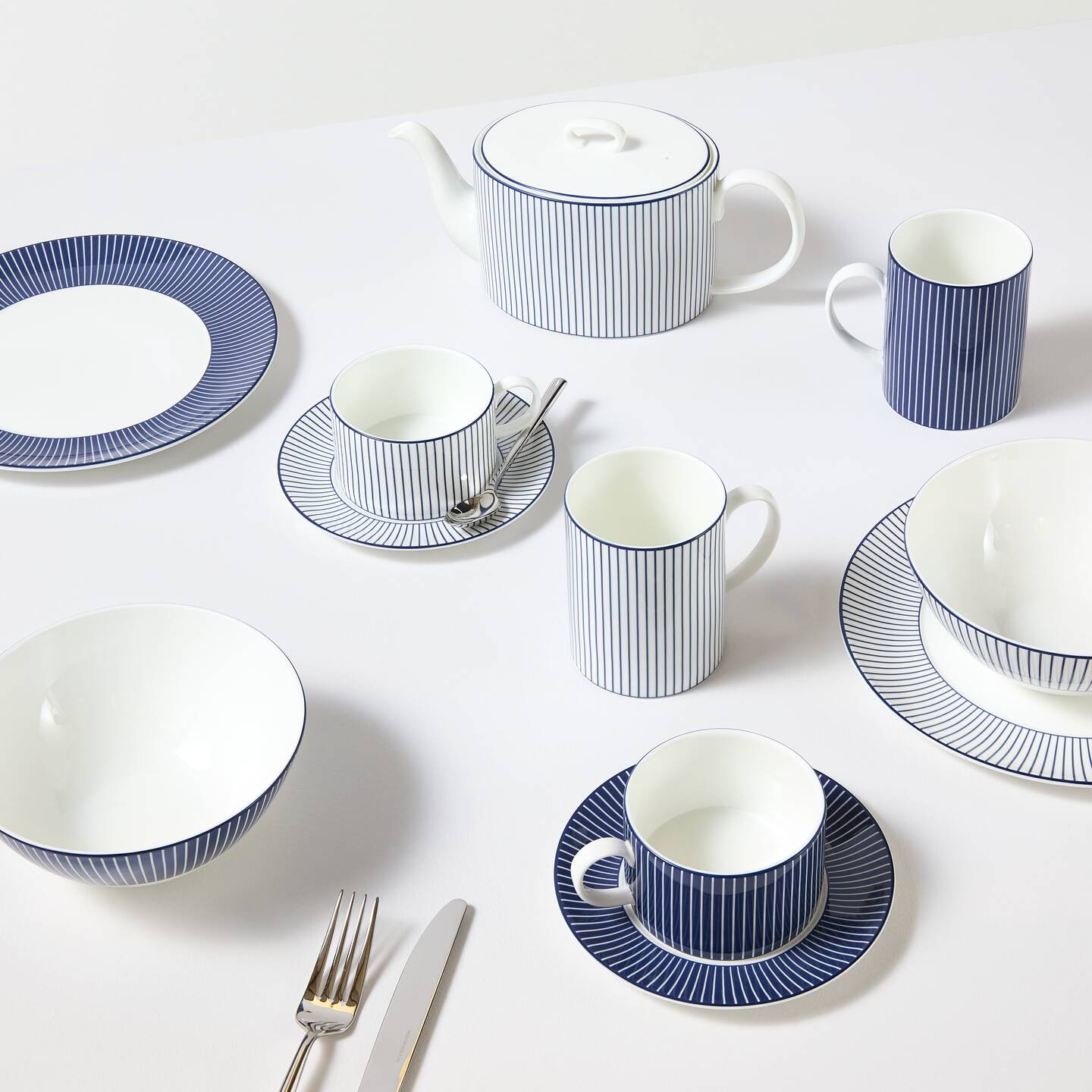 Gio Pinstripe Mugs Set of 2